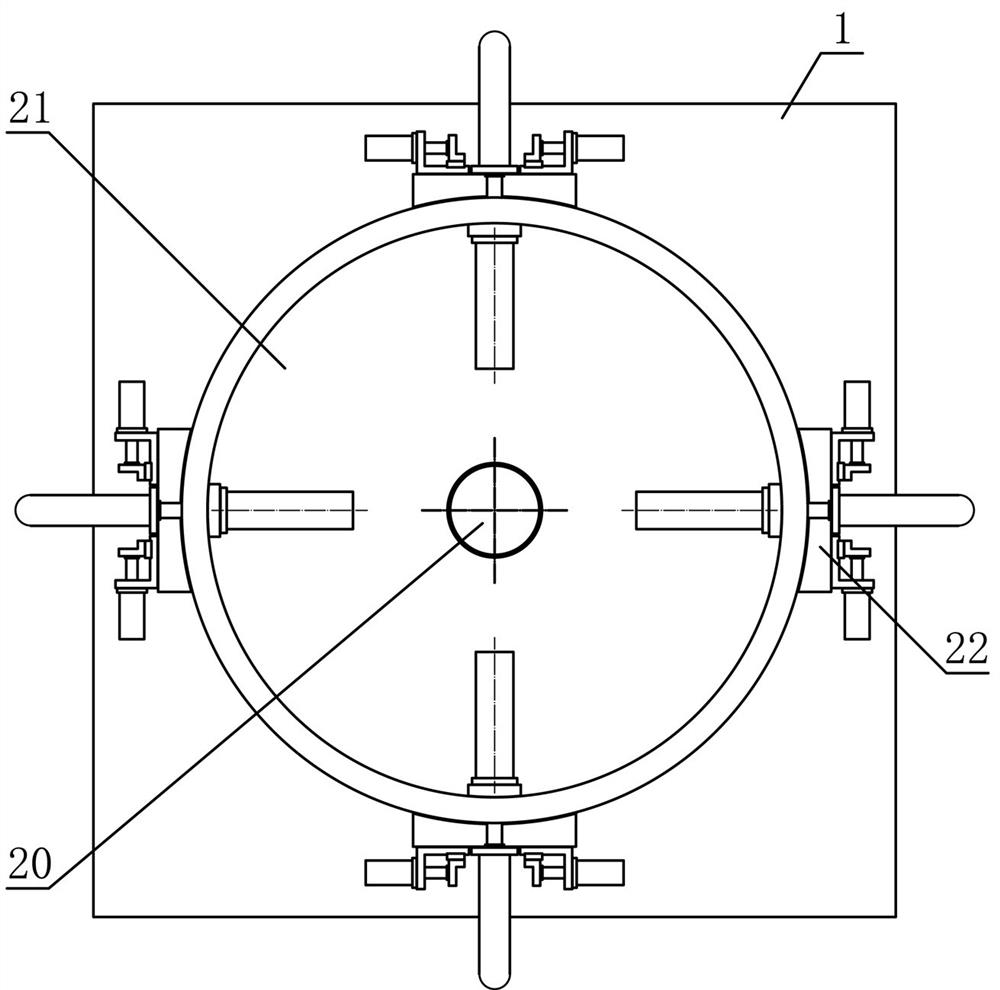 A sleeve workpiece flipping and pressing mechanism