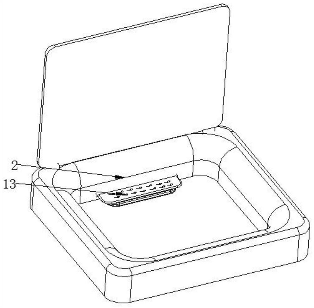 Clothing partial cleaning structure and washing machine