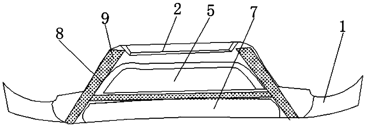 Car guard bar with anti-collision warning device