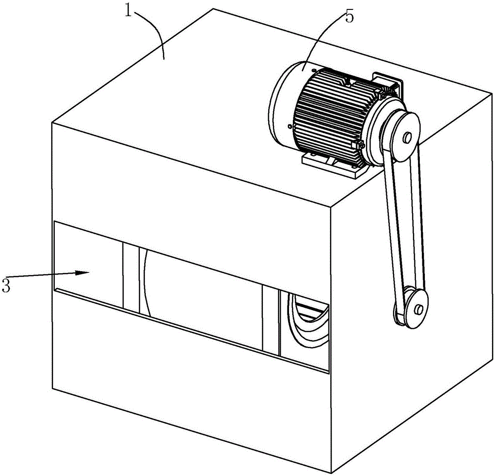 Cabinet-type self-cleaning draught fan