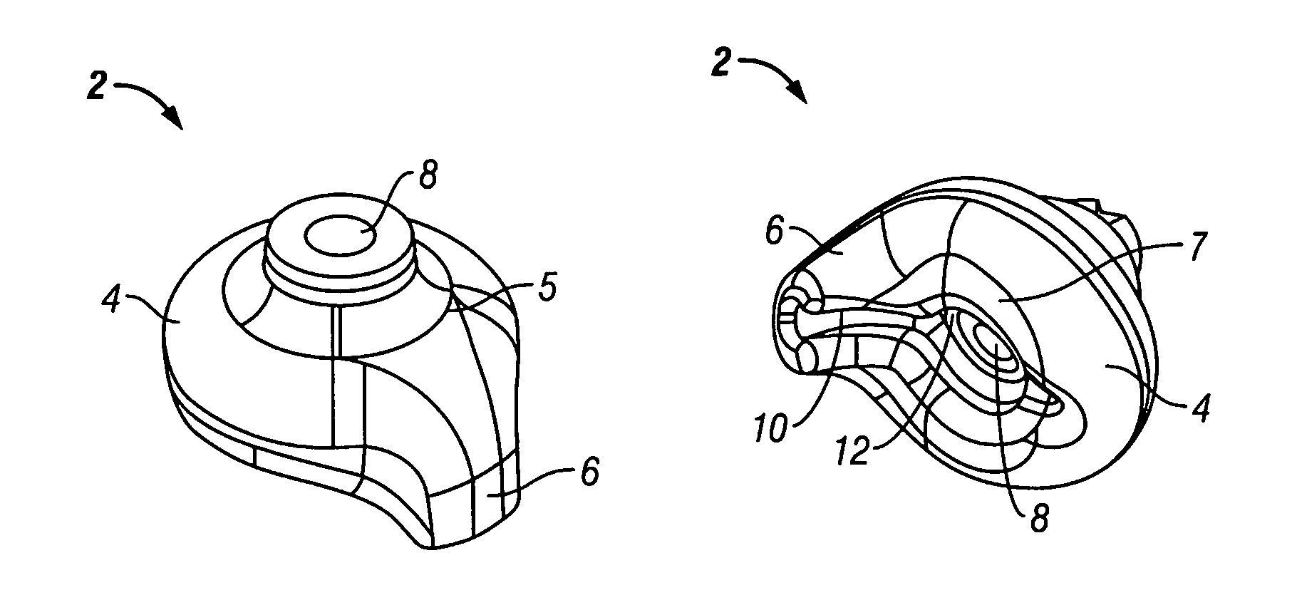 Conformable ear tip with spout