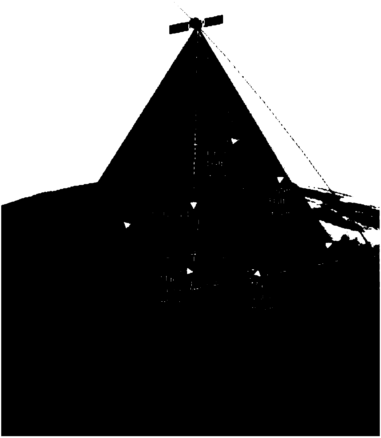 Imaging morphology simulation, dynamic simulation method of single-side SAR satellite and system