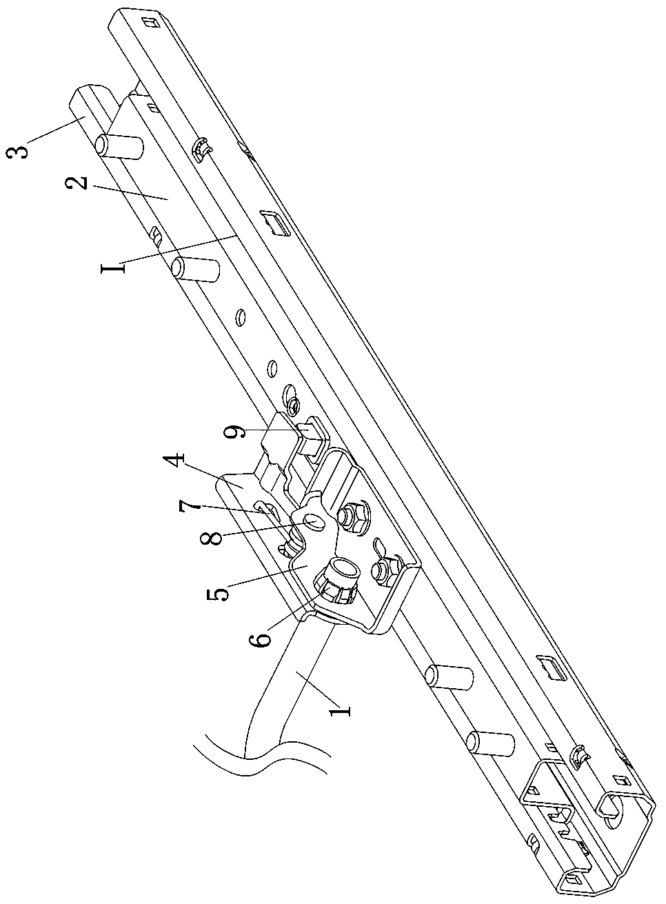 Method for installing and unlocking locking mechanism in sliding rail of car seat