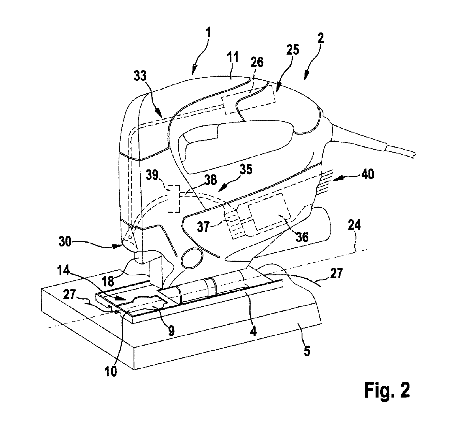 Machine Tool, especially Handheld Machine Tool