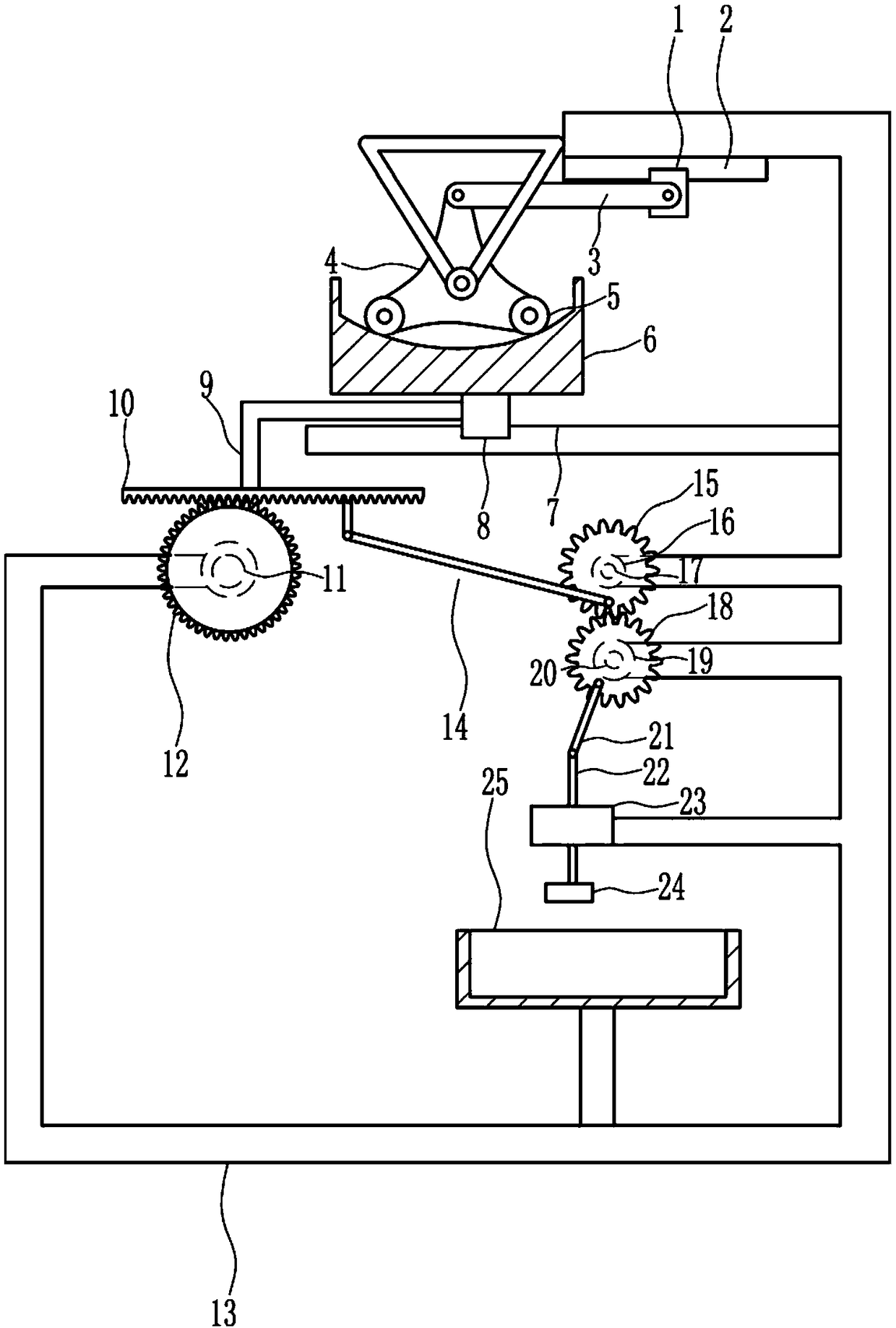 Material refining device for factory cosmetic production