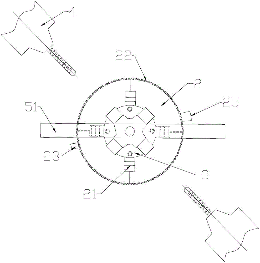 Cross-shaped axle type automatic universal drilling device