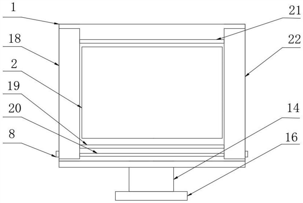 Computer display with eye protection function