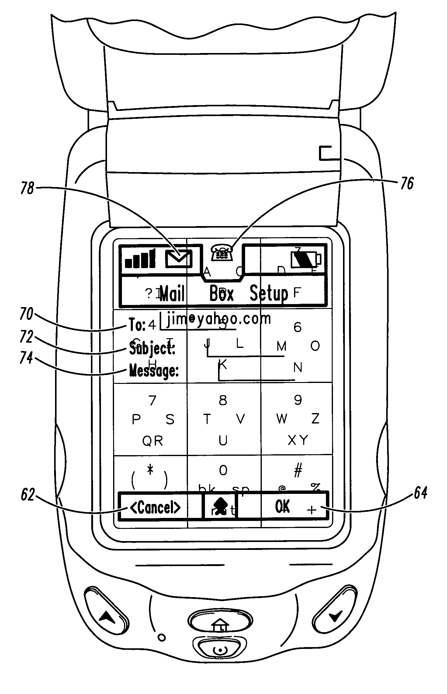 Application-independent text entry for touch-sensitive display