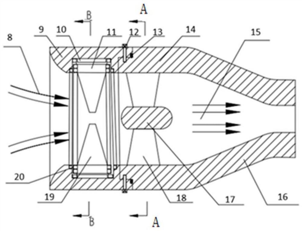 A ternary vector pump-jet propeller with dual-stator drive and integrated power unit