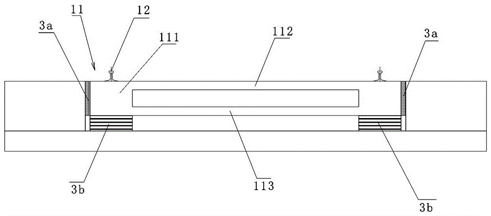 A decentralized support track structure with vibration and noise reduction functions