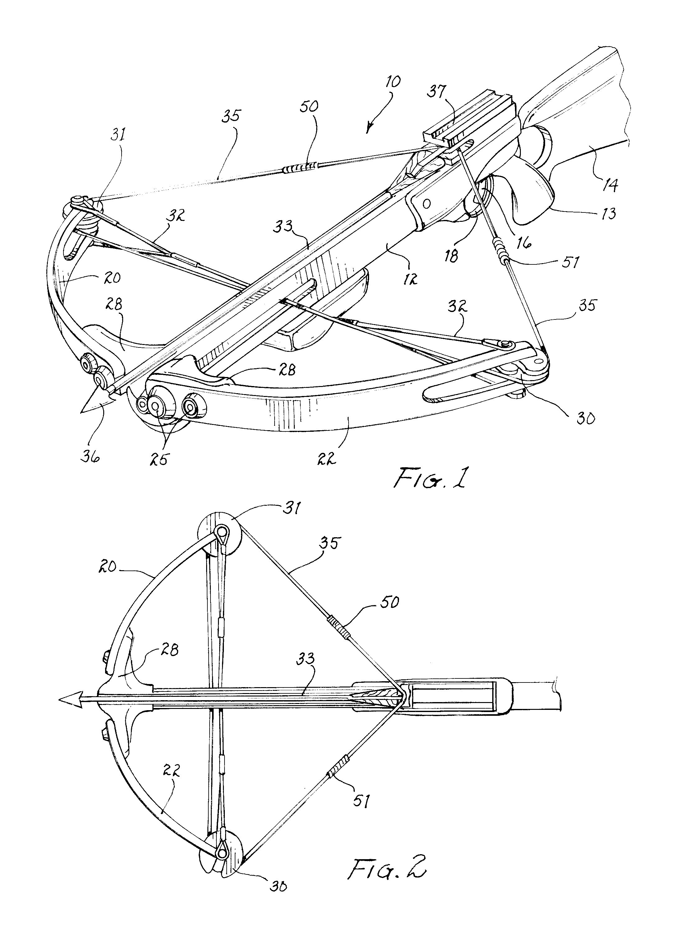 Bow energy transfer system and method