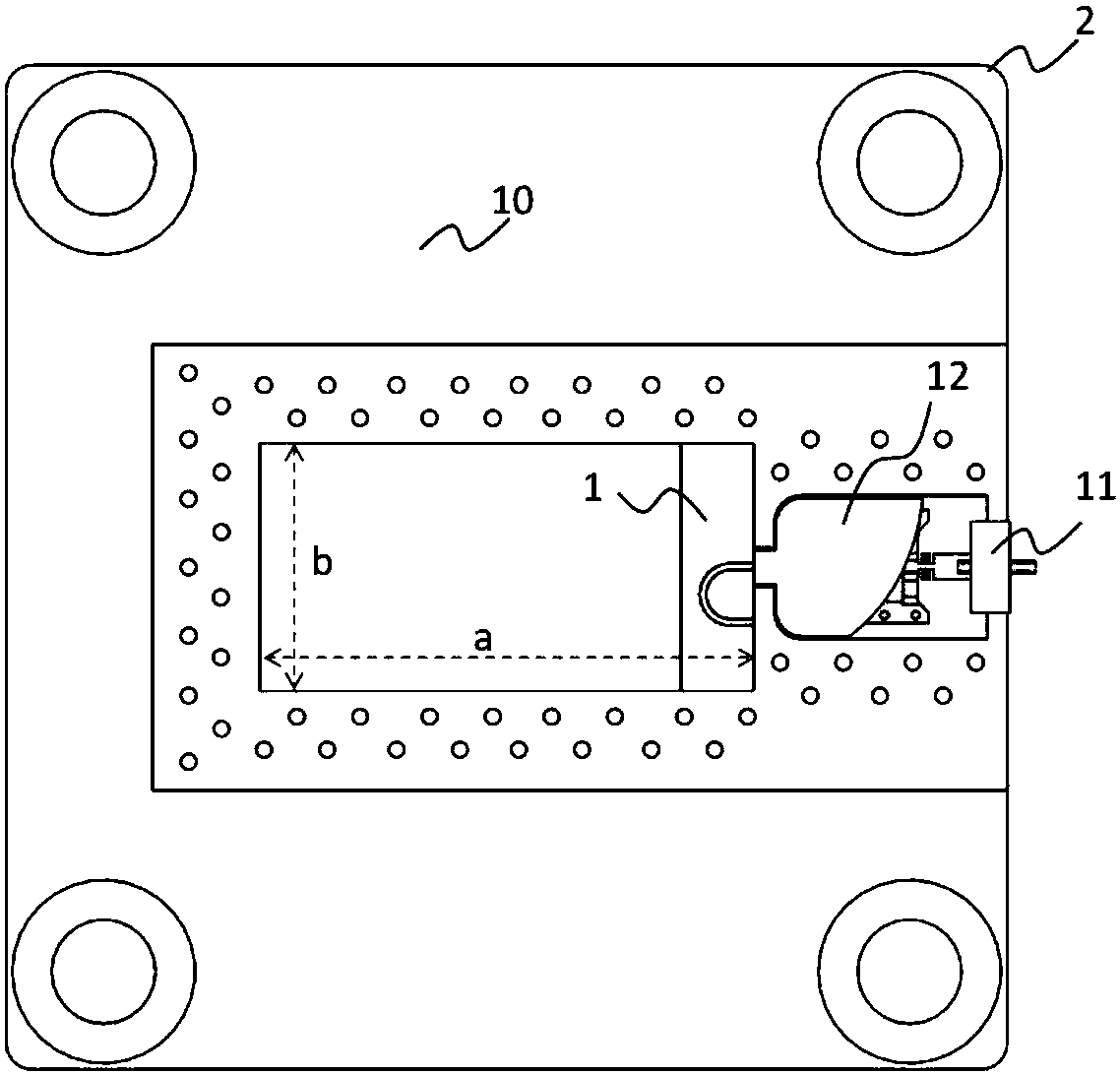 Waveguide wave detection unit of magnetic excitation coupling mechanism