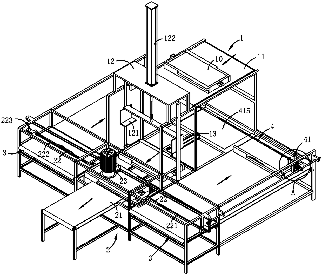 Automatic production process for lip bricks