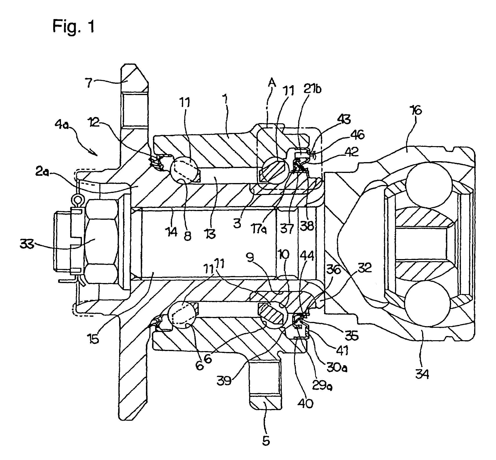 Rolling bearing unit with rotational speed detecting device