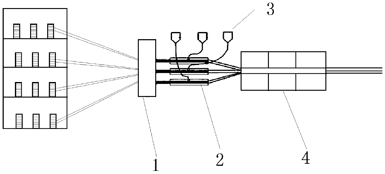 Low-calorific-value high-strength cable support and manufacturing method thereof