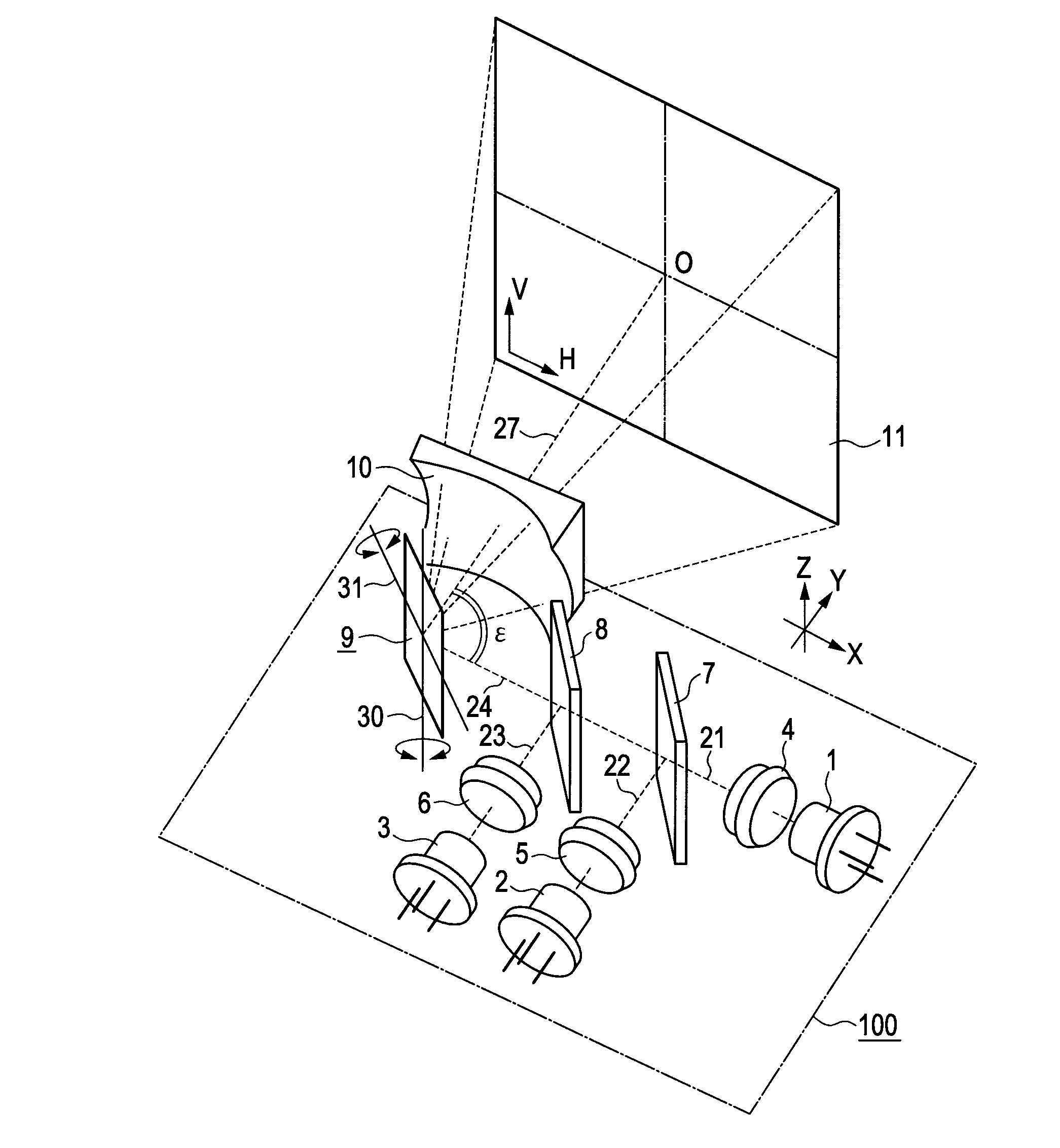 Optical beam scanning device and image display device using the same