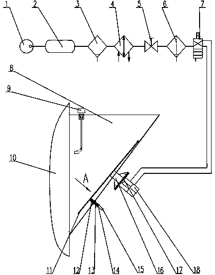 Device and method preventing wet sand from adhering
