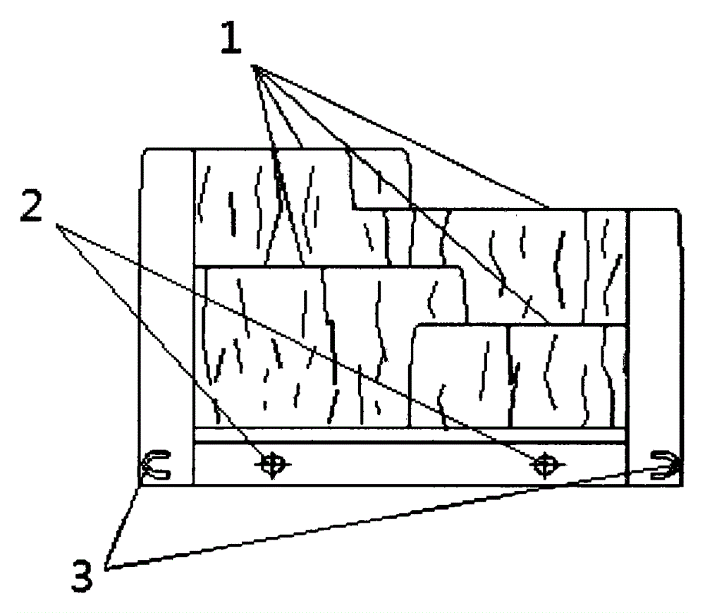 Ecological hydraulic engineering riverway landscape block structure