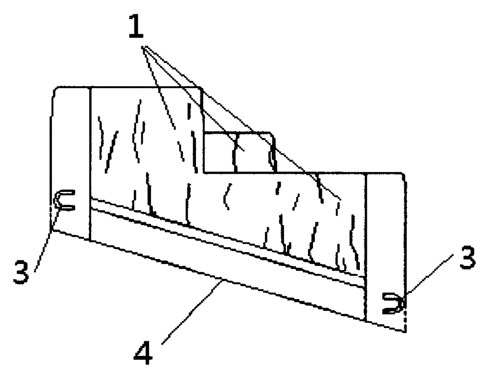 Ecological hydraulic engineering riverway landscape block structure