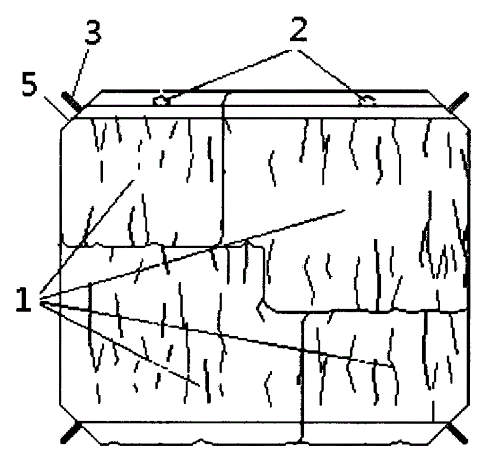 Ecological hydraulic engineering riverway landscape block structure