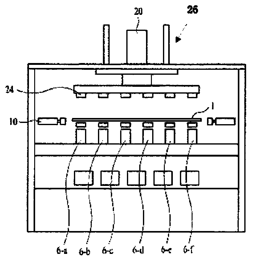 Vertical conveying device of substrate