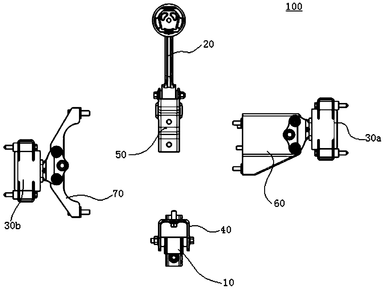 Suspension system used for electric vehicle, and electric vehicle comprising suspension system