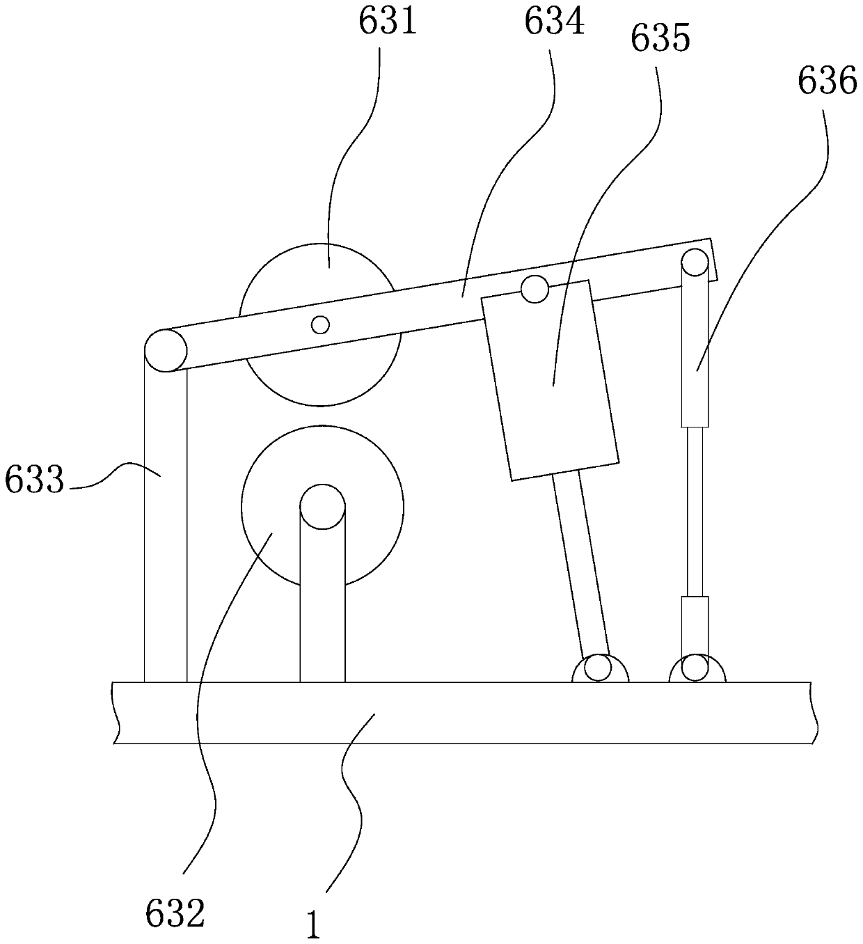 A glass fiber cloth feeding and drying composite machine