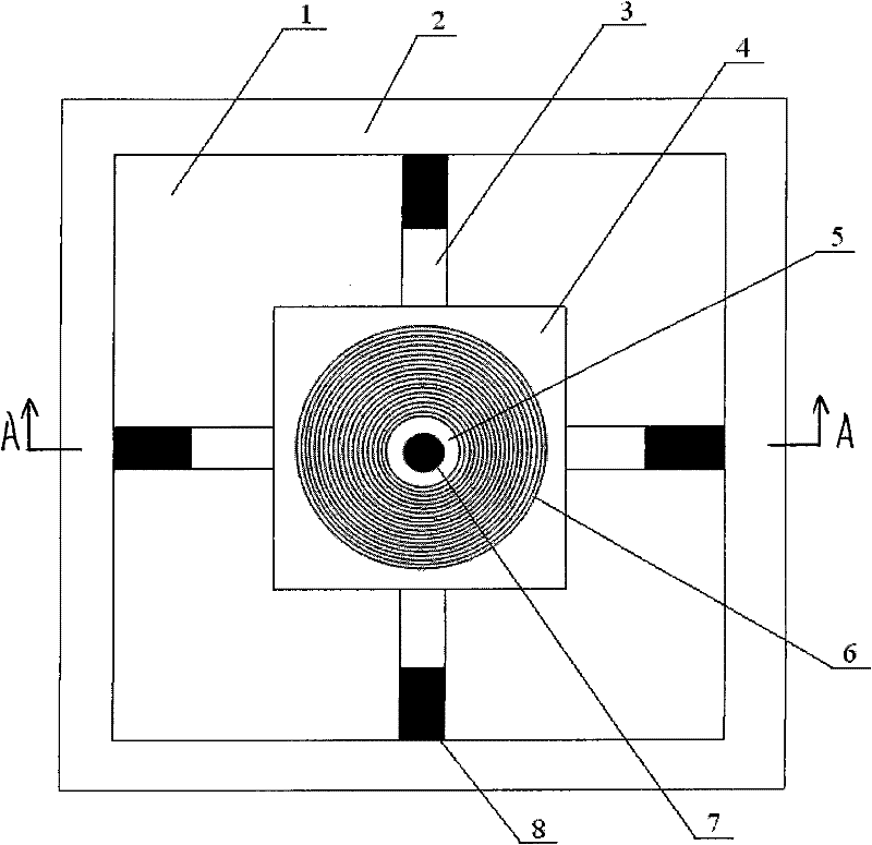 Vibratory drive composite micro-power source based on piezoelectric effect and electromagnetic induction