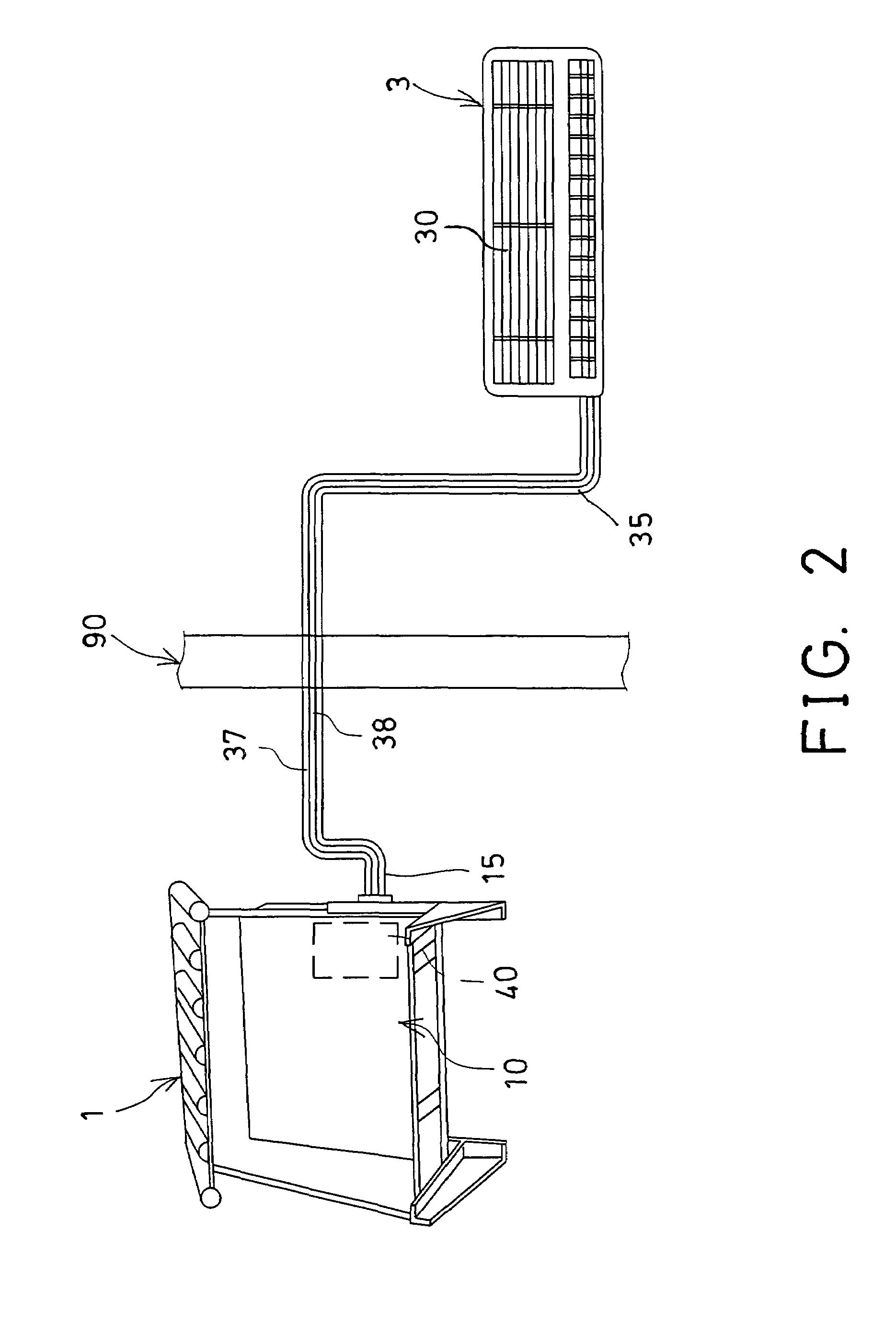 Air conditioner having water draining device