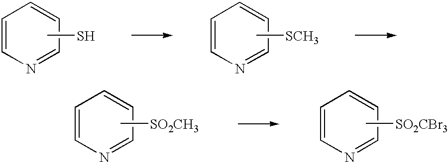 Process for preparing tribromomethylsulfonylpyridine