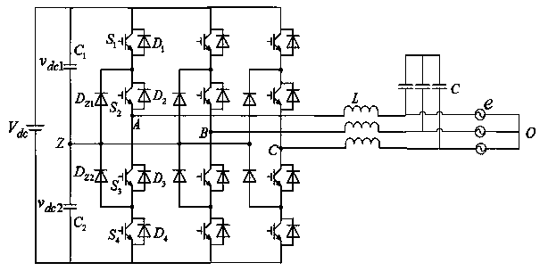 Three-phase NPC grid-connected inverter based on repeated control