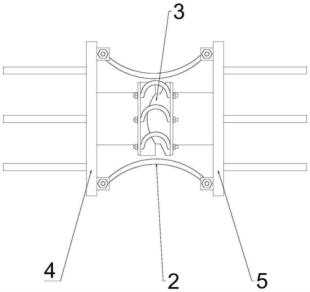 C-shaped steel-friction damper combined energy dissipation structure and method
