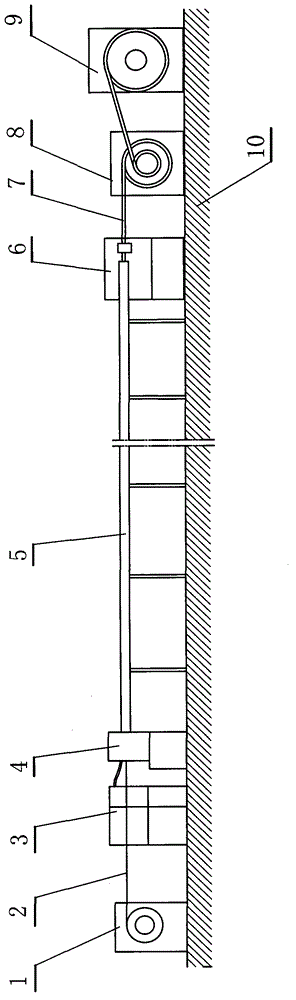 Horizontal vulcanized rubber sleeve cable and manufacturing process and device thereof