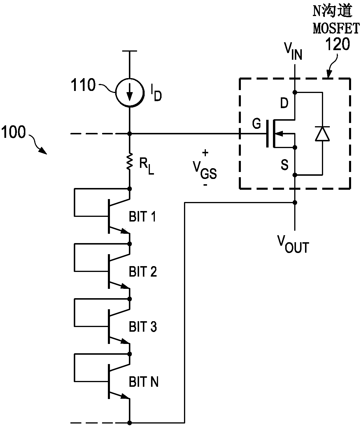 Methods and apparatus for a configurable high-side nmos gate control with improved gate to source voltage regulation