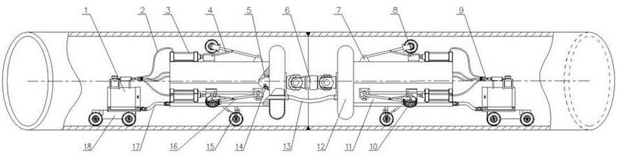 Airflow preventing device used for oil-gas pipeline welding