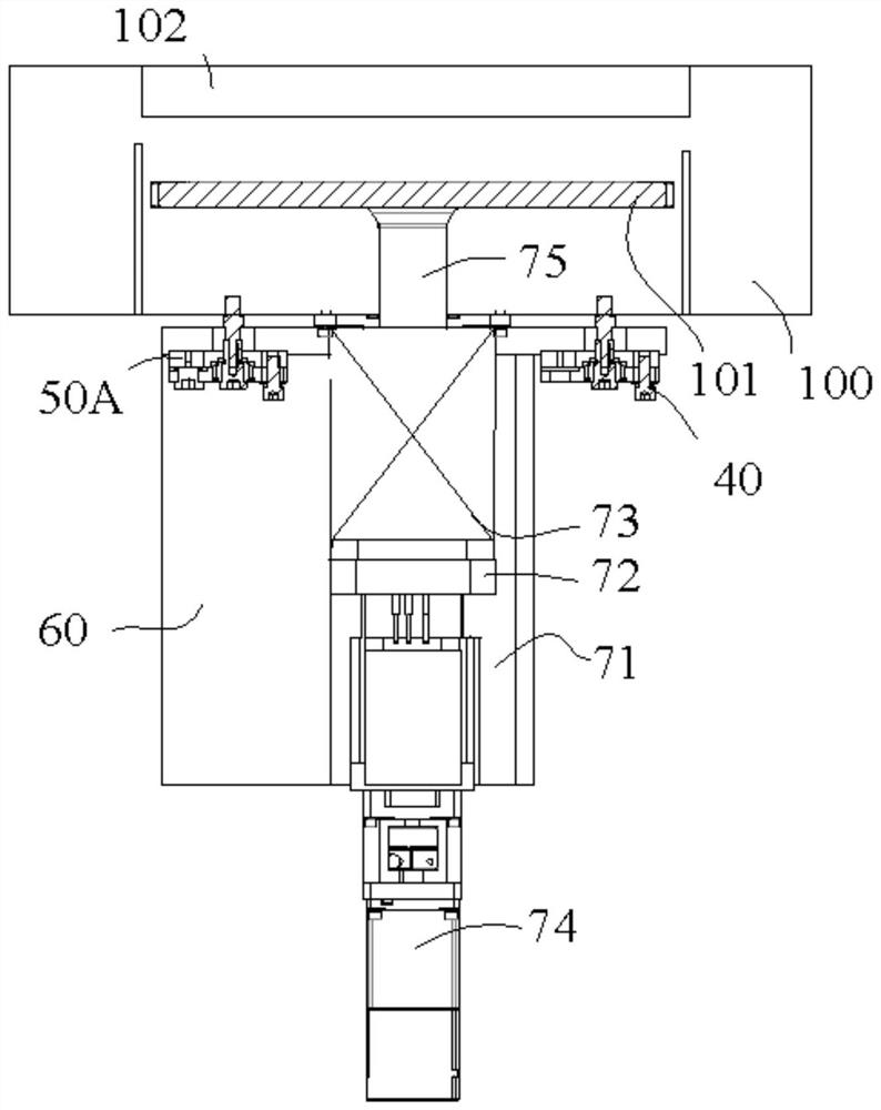 Susceptor adjusters, chambers and semiconductor processing equipment