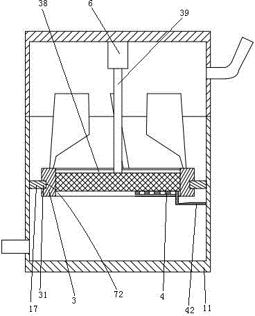 Flow-dividing air filter for vehicle