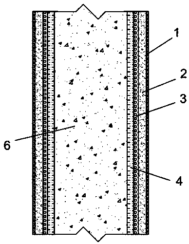 Strengthened concrete column structure with anticorrosion and anti-fire functions