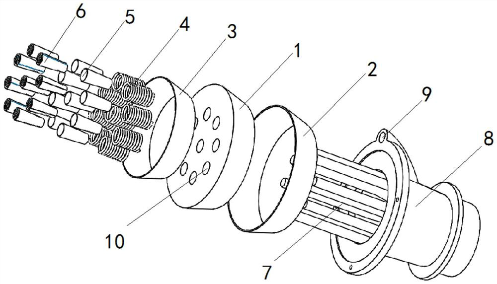 FRP/steel composite constraint UHPC anchor plate and preparation method thereof