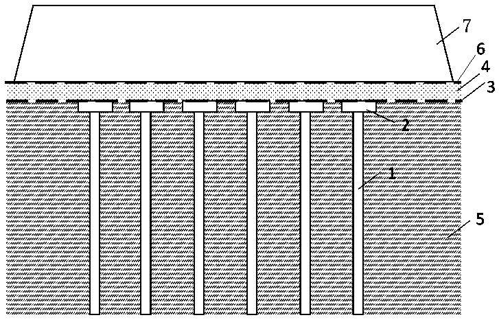 Foundation structure of soft soil stratum and construction method thereof