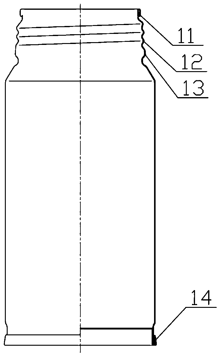 Welded metal bottle can and manufacturing method thereof