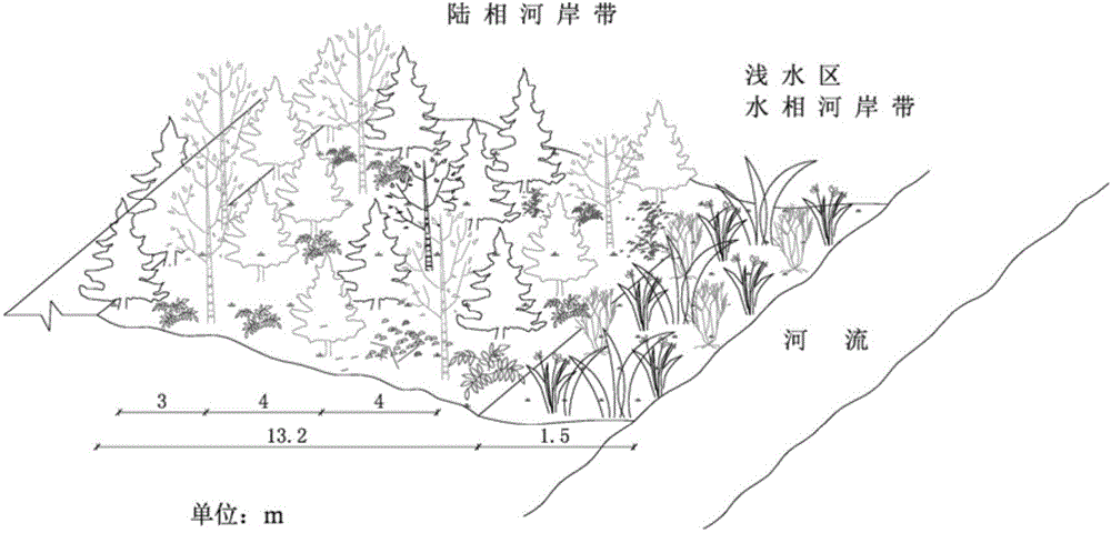 Configuration method of river-lake water body in-situ ecological purification system