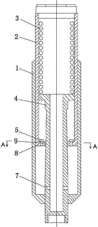 Automatic variable damping front shock absorber of motorcycle capable of vibrating along with ups and downs of road surface