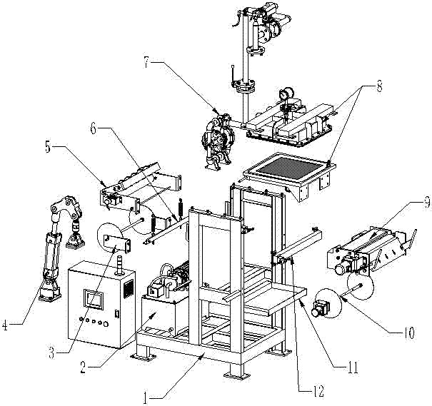 Belt-type phosphatization slag press