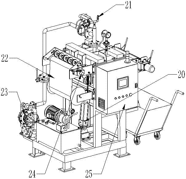 Belt-type phosphatization slag press