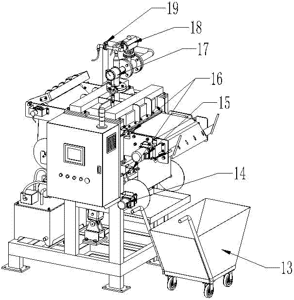 Belt-type phosphatization slag press