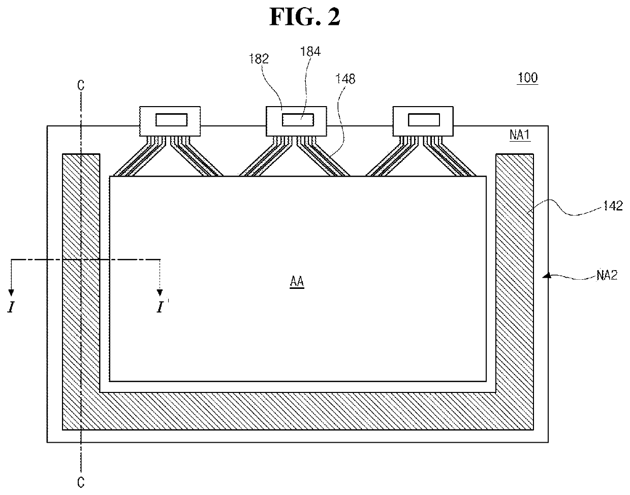 Display device including light absorption layer and low potential electrode in pad region and method of fabricating the same