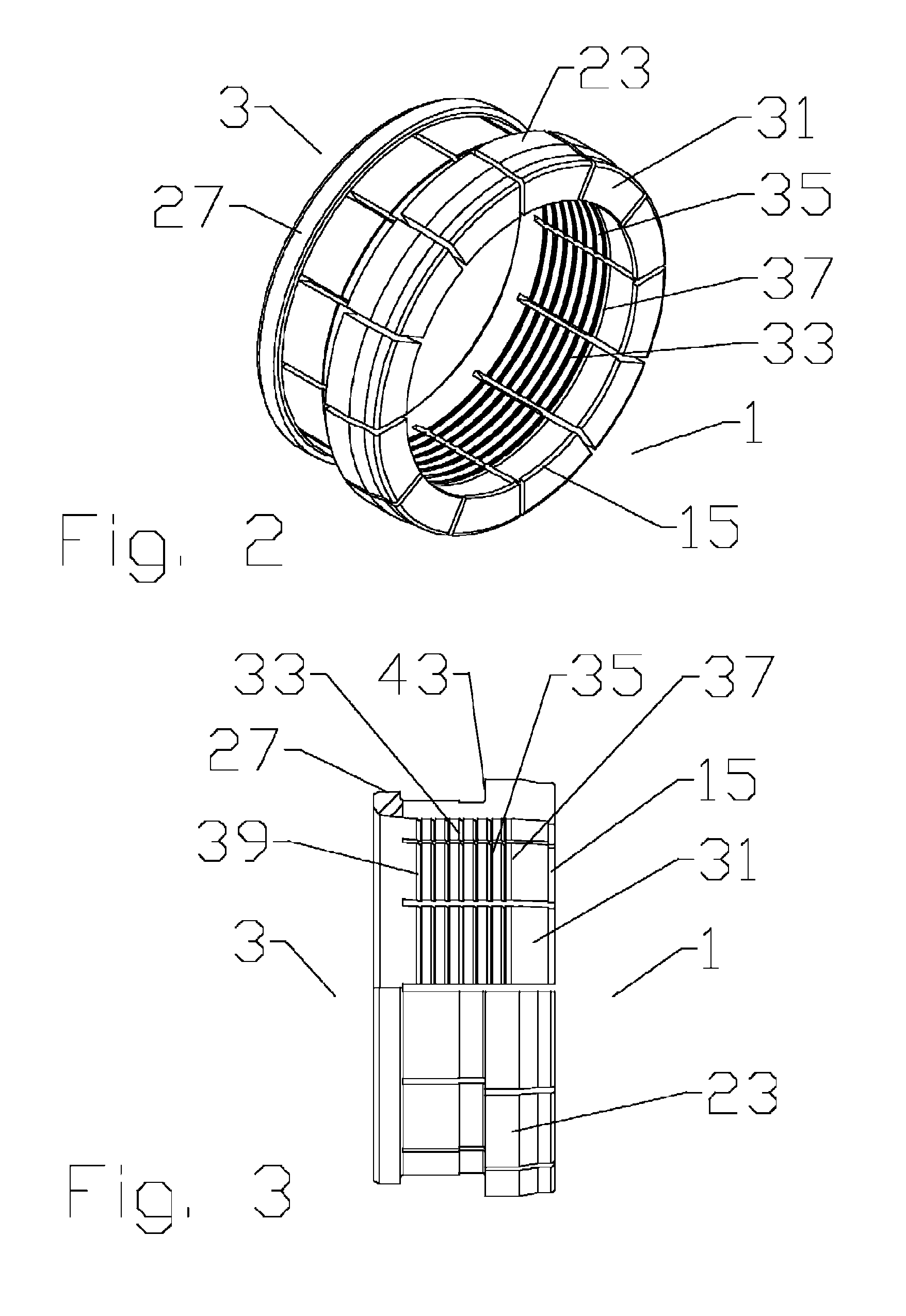 Unprepared cable end coaxial connector