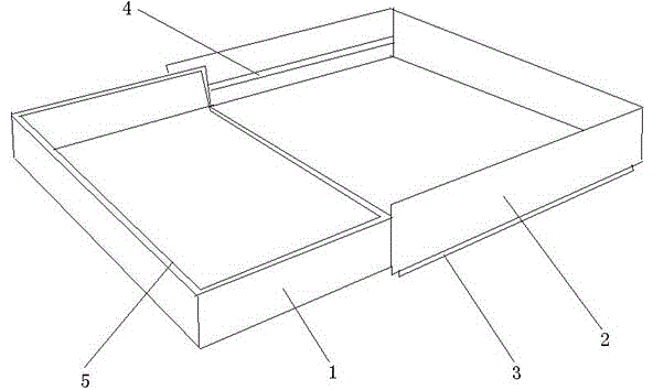 Car seat storage box with internally-adhered soundproof gasket