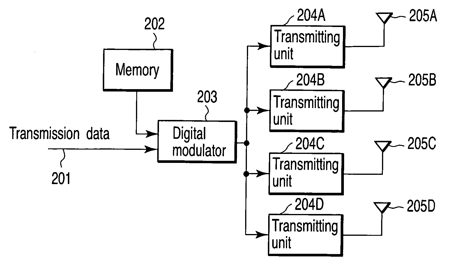 Wireless transmitting and receiving device and method